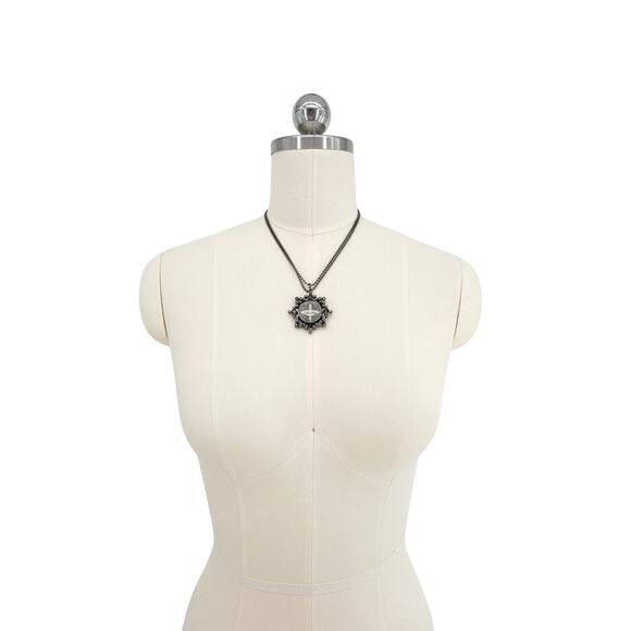 VIRGINS SAINTS & ANGELS VSA Cloister San Benito Charm Necklace in Gunmetal - Picture 5 of 9